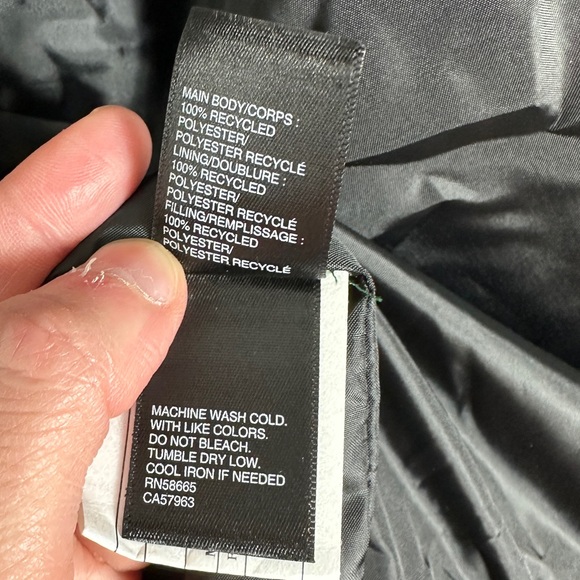 NEW Nordstrom Zella Quilted Bomber Jacket Black Size XL Lightweight Coat Puffer - Picture 13 of 15